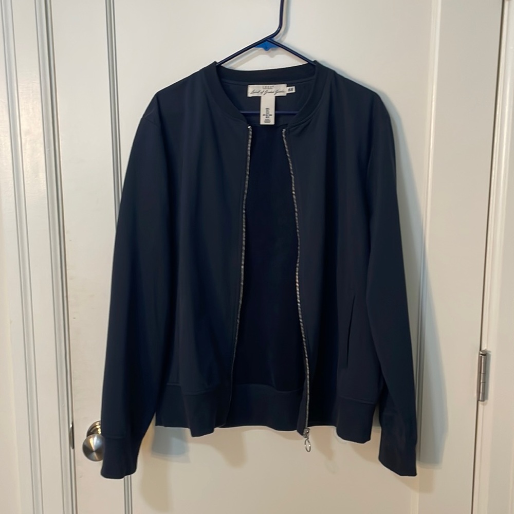 H&M Dark Blue Bomber Jacket